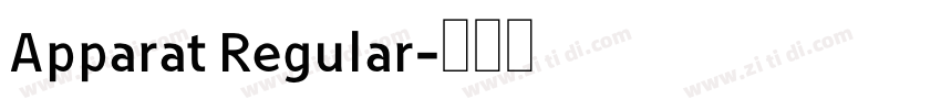 Apparat Regular字体转换